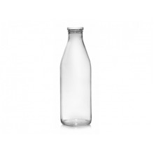 Fľaša na mlieko 1L, číra, sklo